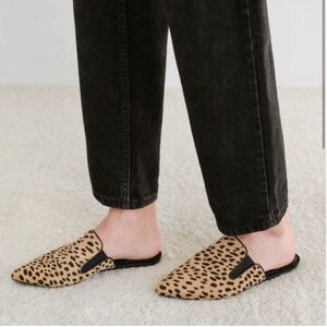 Jenni Kayne Pony Hair Mules Cheetah Size 39